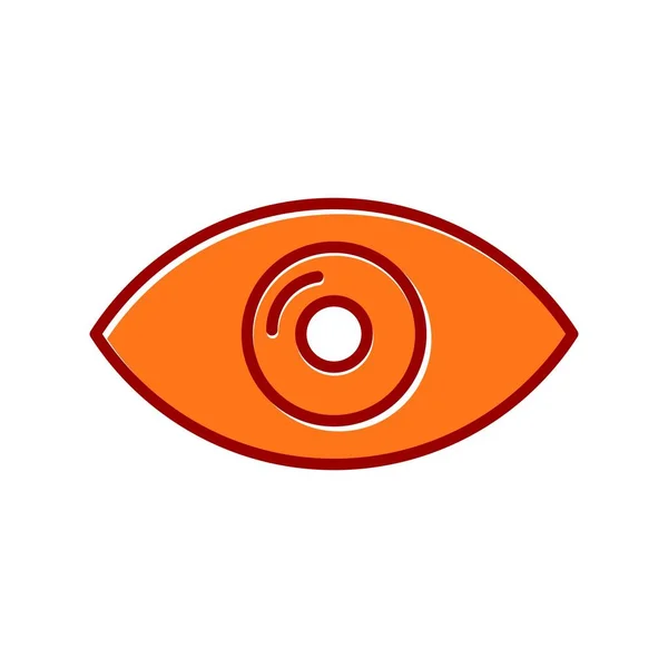 Eye Vector Filled Slipped Icon Desig — Stock Vector