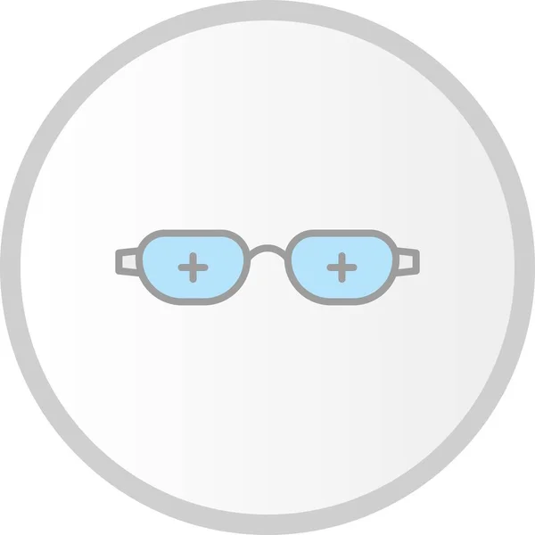 Icône Cercle Rempli Vecteur Lunettes Desig — Image vectorielle