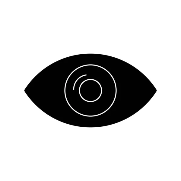 Eye Vector Glyph Icon Desig — Stockvektor