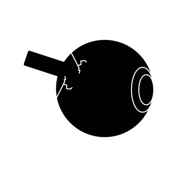 Eye Ball Vector Glyph Icon Desig — Vector de stock
