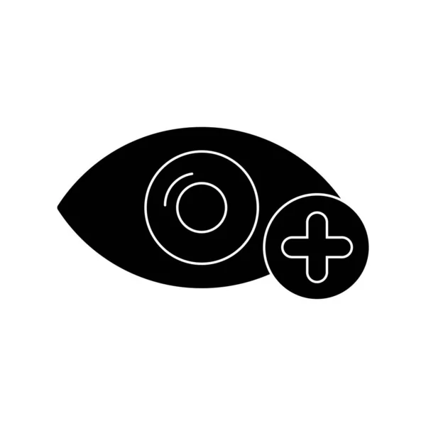 Vetor Proteção Ocular Glyph Icon Desig — Vetor de Stock