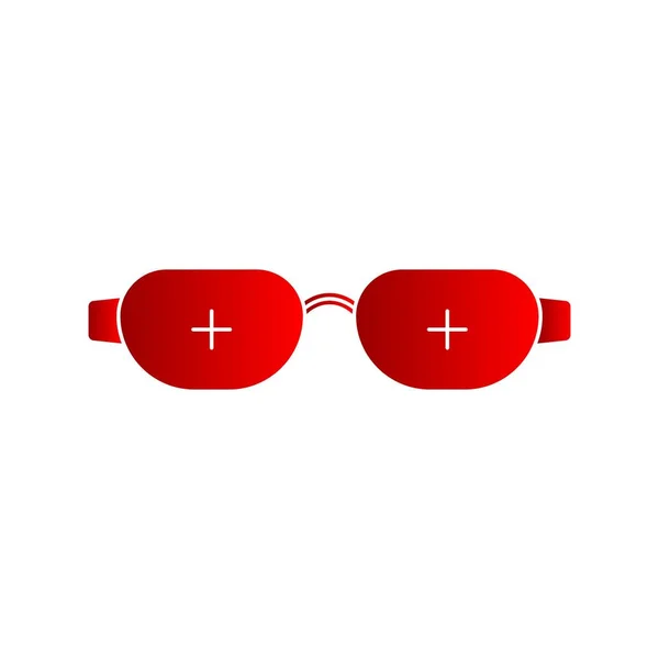 Gafas Vector Glifo Gradiente Icono Diseño — Vector de stock