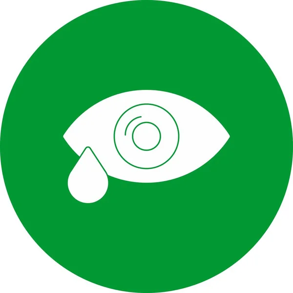 Ophthalmogy Vector Glyph Circle Multicolour Icon Desig — Stock Vector
