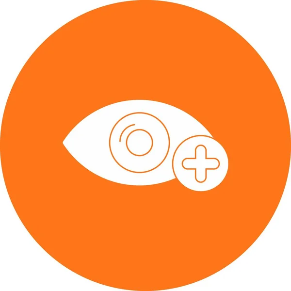 Eye Protection Vector Glyph Circle Multicolour Icon Desig — Stock Vector