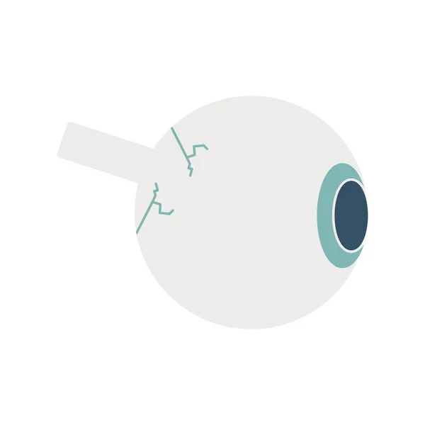 Eye Ball Vector Flat Icon Desig — Stock Vector