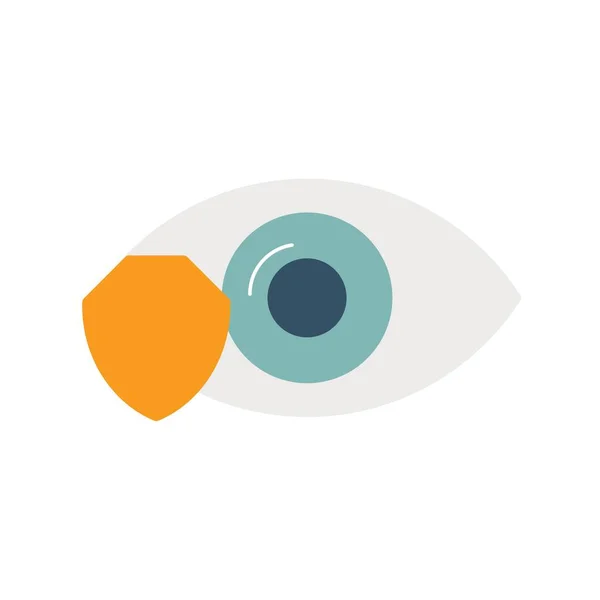 Eye Protection Vector Flat Icon Desig — Stock Vector