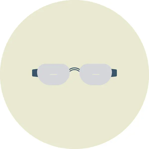 Menos Gafas Vector Flat Circle Icon Desig — Archivo Imágenes Vectoriales