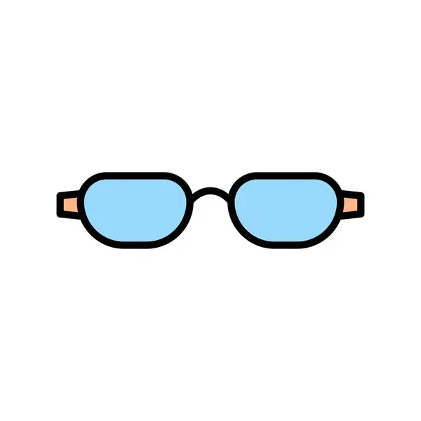 Icône Remplie Lignes Vectorielles Lunettes Desig — Image vectorielle