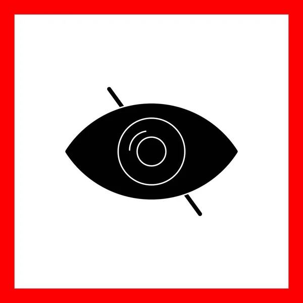 Blindheit Eye Vector Glyph Sign Icon Design — Stockvektor