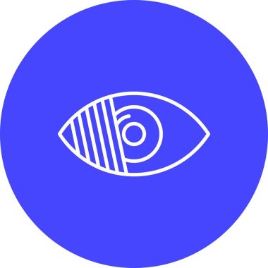 Renk körü Göz Vektörü Satırı Çok Renkli Simge Tasarımı