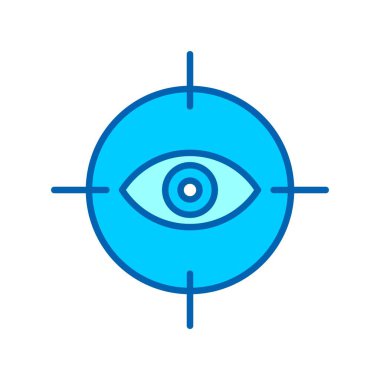 Göz Hedefi Mavi Ton Tasarımı