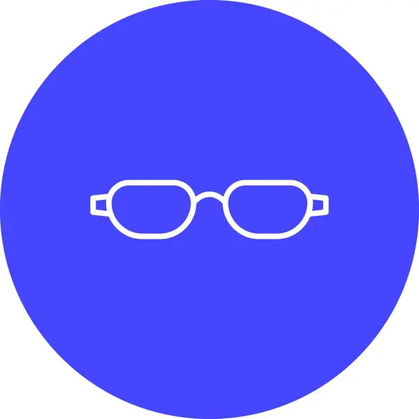 Glasögon Vektorlinje Multicolour Icon Desig — Stock vektor