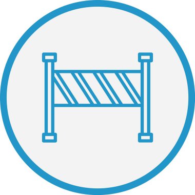 Bariyer Çizgisi Mavi Çember