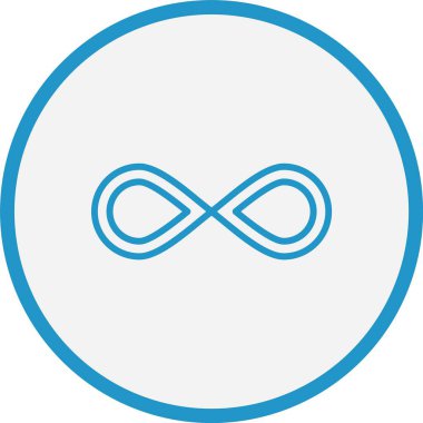 Sonsuzluk Çizgisi Mavi Çember