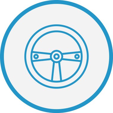 Yarış Oyunu Çizgisi Mavi Çember