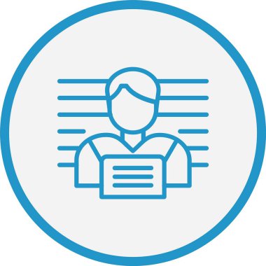 Şüpheli Çizgisi Mavi Çember