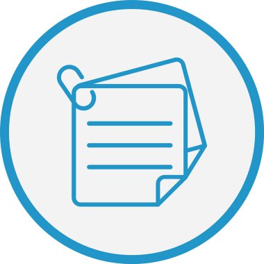 Yapışkan Notlar Mavi Çember