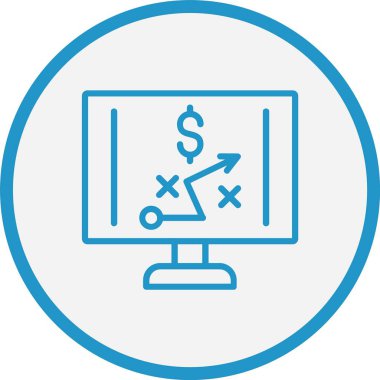 Strateji Çizgisi Mavi Çember