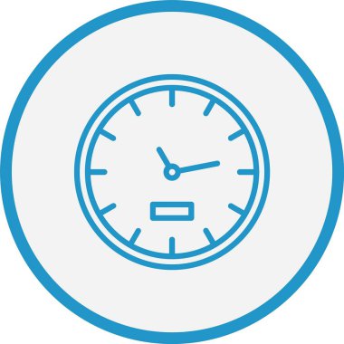 Zaman Yönetimi Çizgisi Mavi Çember