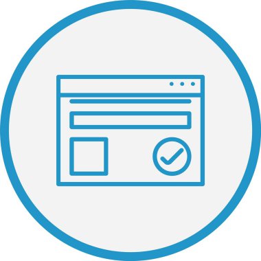 Tarayıcı Çizgisi Mavi Çember