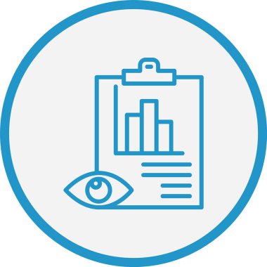 Veri Görselleştirme Çizgisi Mavi Çember