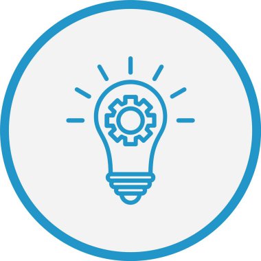 Fikir Çizgisi Mavi Çember