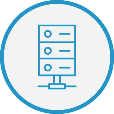 Sunucu Satırı Mavi Çember