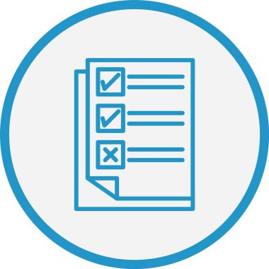 Test Satırı Mavi Çember