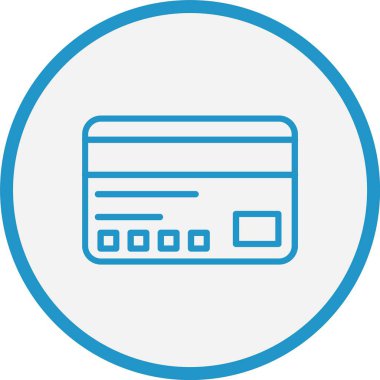 Visa Kart Çizgisi Mavi Çember