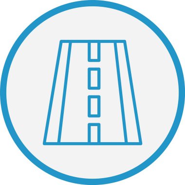 Yol Çizgisi Mavi Çember