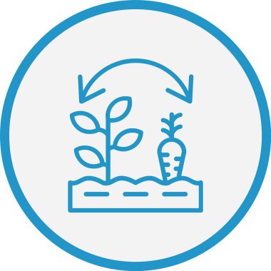 Döndürme Çizgisi Mavi Çember