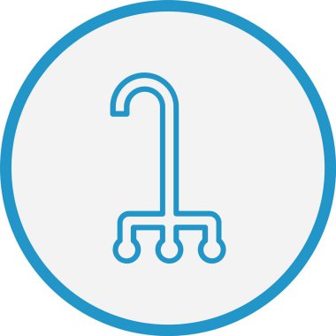 Yürüyen Çubuk Çizgisi Mavi Çember