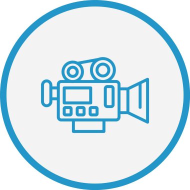 Kamera Çizgisi Mavi Çember