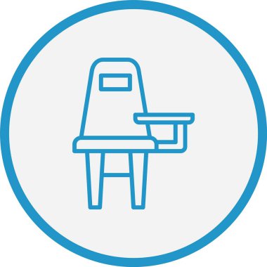 Sandalye Sırası Mavi Çember