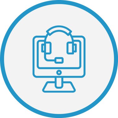 Müşteri Hizmeti Mavi Çember