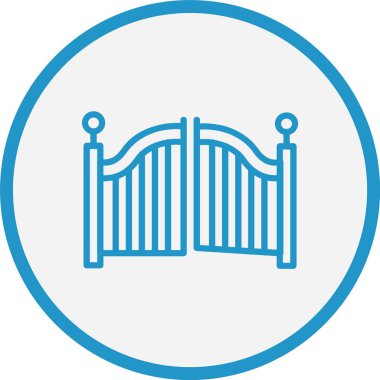 Kapı Çizgisi Mavi Çember