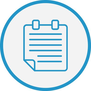 Not Çizgisi Mavi Çember