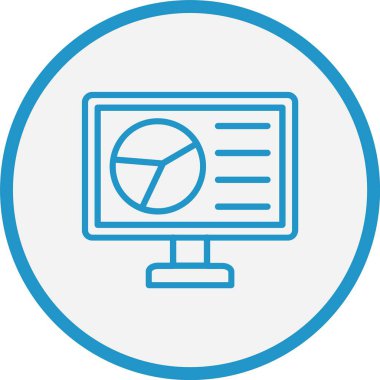 Pasta Çizelgesi Mavi Çember