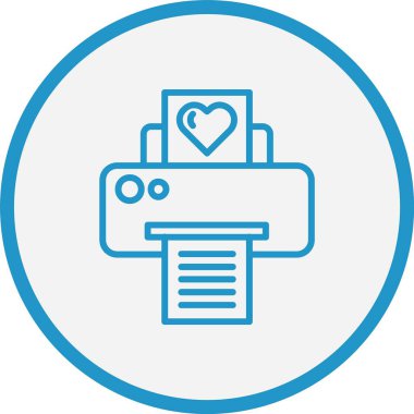 yazıcı Satırı Mavi Çember