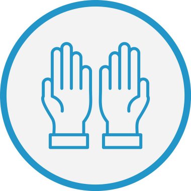 Dua Çizgisi Mavi Çember