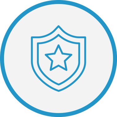 Kalkan Çizgisi Mavi Çember