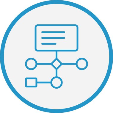 Çalışma Çizgisi Mavi Çember