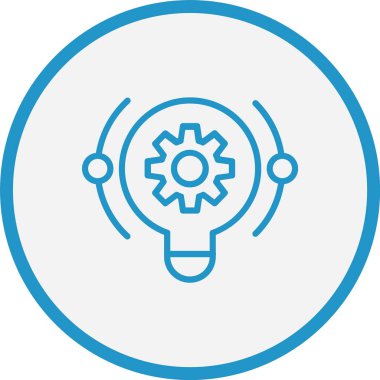 Yaratıcı İşlem Çizgisi Mavi Çember