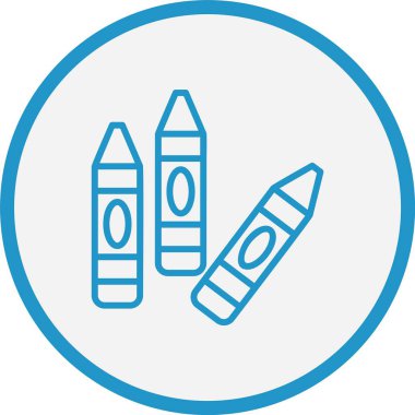 Boya Çizgisi Mavi Çember