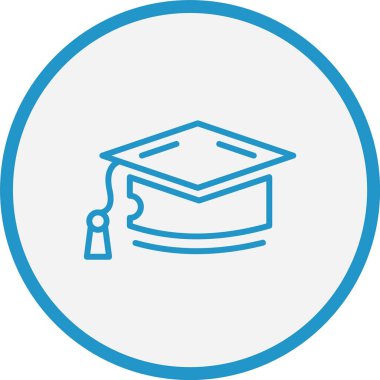 Eğitim Çizgisi Mavi Çember