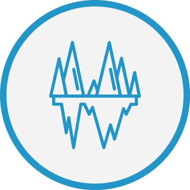 Buzdağı Çizgisi Mavi Çember