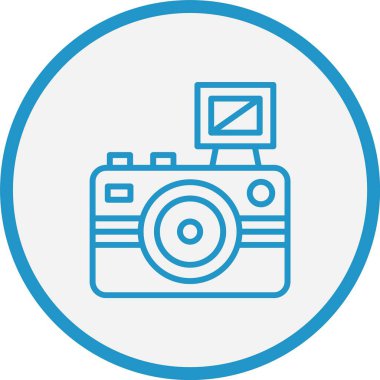 Lomografi Çizgisi Mavi Çember