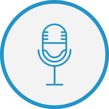 Mikrofon Hat Mavi Çember