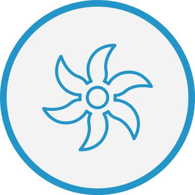 Girdap Çizgisi Mavi Çember