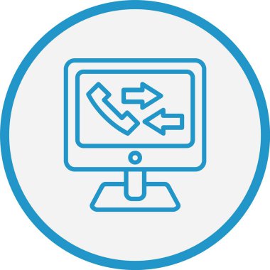 Çağrı Satırı Mavi Çember